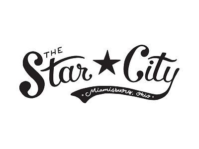 Ohio's Star City - Miamisburg dayton hand drawn hand lettering miami valley miamisburg ohio star city vintage