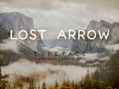 Lost Arrow font font design handlettering lettering photography sans serif spur vintage