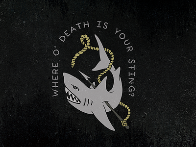 Where O' Death is Your Sting? american traditional font font design handlettering illustration lettering photography sans serif spur tattoo vintage