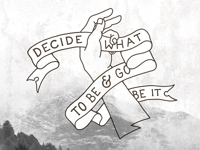 Decide What To Be avett brothers hand drawn handlettering illustration lyrics mono line texture vintage