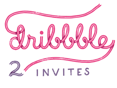 Invites drafted dribbble invite handdrawn handlettering invites pick me texture vintage
