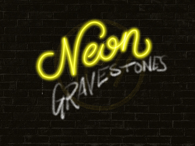 Neon Gravestones