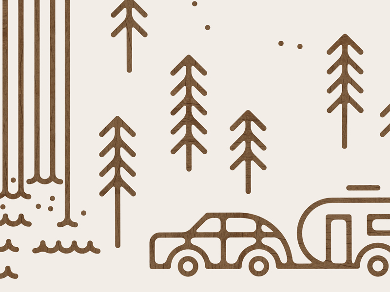 Camping Scene 1 by Joshua Gille on Dribbble