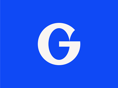 G brand geometry icon identity logo monogram oval simple