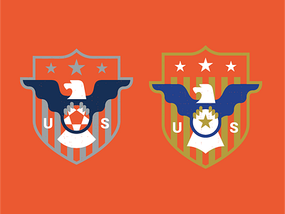 USA Crest crest eagle soccer stars usa