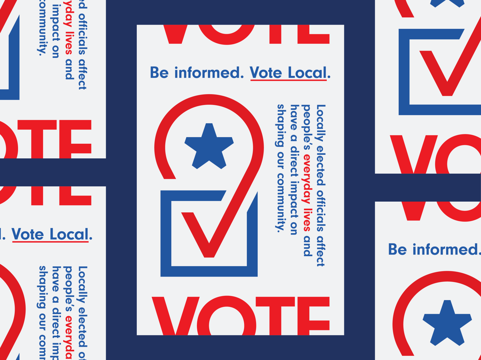 Vote Local. by Joshua Gille on Dribbble