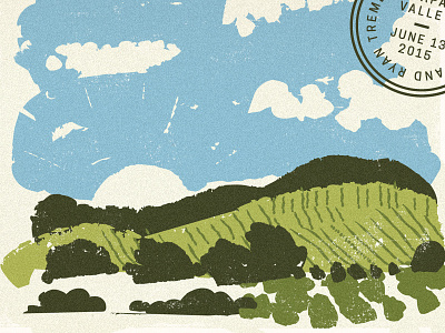 Napa Valley–WIP clouds napa save the date sky texture trees vineyard wedding