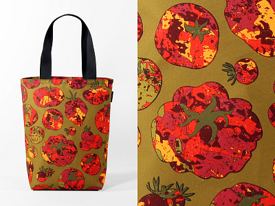 Heirloom Bag bag heirloom illustration overprint tomato vector