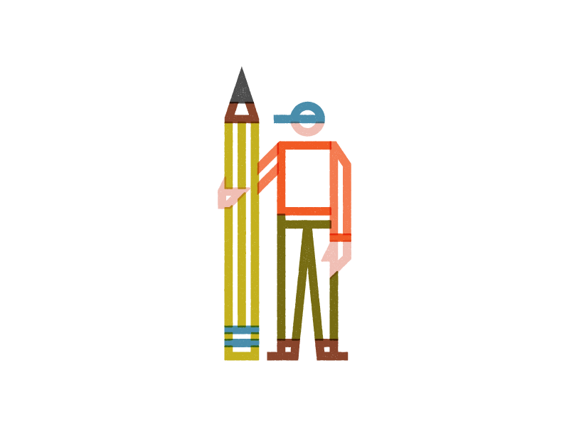 Best Friends monoline man vector geometric doodle texture overprint