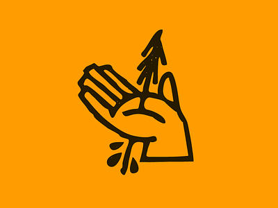 The Environmentalist blood environment environmentalist hand tattoo texture tree vector