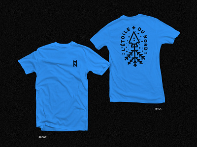 Du Nord Shirt–Lake Blue arrow icon mn monoline north northstar spruce symbol texture tree vector