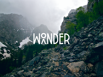Wonder Wander adventure monoline type wander wonder