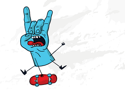 Screaming Hand doodle hand jim phillips screaming skateboard texture vector