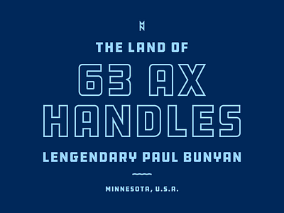 The Land Of… ax bunyan ddc facts graphic minnesota paul shirt typography