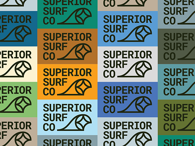 SSC 01 branding identity north star superior surf wave