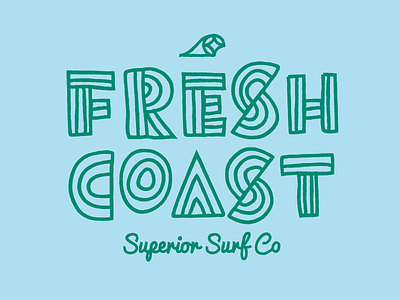 SSC 04 branding brush identity north star superior surf vector wave