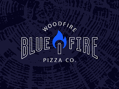 Blue Fire–Direction 2 blue brand fire food truck identity pizza pizza cutter woodfire