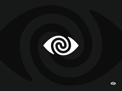 Hypnosis brand eye hypnosis icon logo swirl twirl