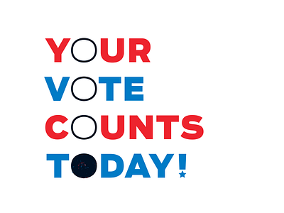 VOTE! ballot brush election govote midterms texture typographic solution vector vote
