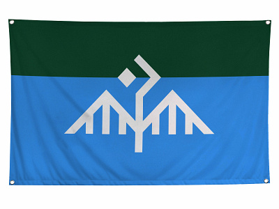 Minnesota Flag bird flag loon minnesota mn monoline north star star vexillology water