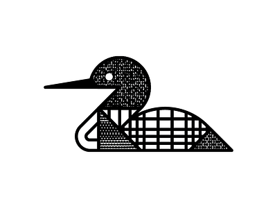 Loon bird geometry loon minnesota mn monoline north pattern texture waterfowl