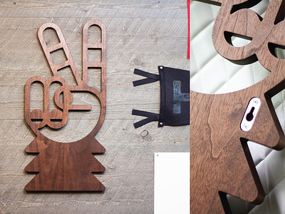 Sasquatch–Peace Sign cnc design hand millwork monoline peace peace sign sasquatch sass sculpture wood