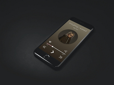Proof of concept Music Player app app design app ui design flat minimal mobile music app ui ux