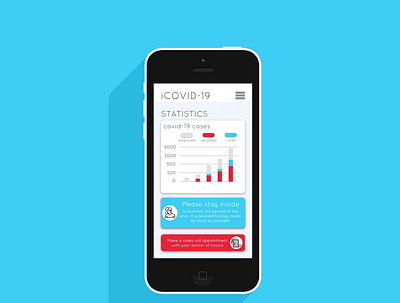 covid app app app design app ui coronavirus design flat minimal mobile ui ux