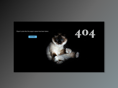 Daily UI Challenge 008  - 404 Page