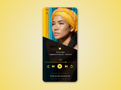 Music Player Daily UI Challenge 9 adobexd appdesign dailyui dailyui009 dailyuichallenge design musicplayer ui uidesign