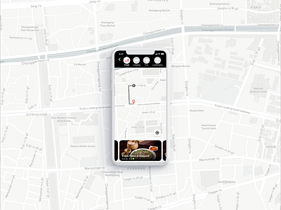 20 Location Tracker - Daily UI Challenge adobexd appdesign dailyui dailyuichallenge design iosapp locationtracker map ui uidesign
