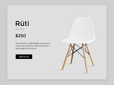 Rüti Chair Product Page