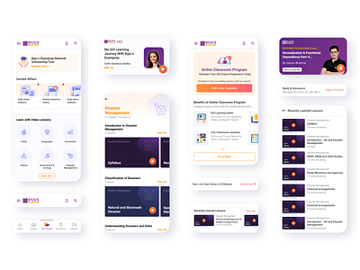 Byju's Examprep App design product design user experience user interface design ux