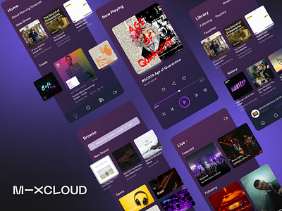 Mixcloud Apps Re-Design design mixcloud mobile application music music player redesign ui ux