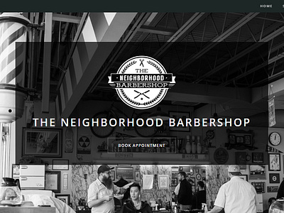 The Neighborhood Barbershop branding and website design