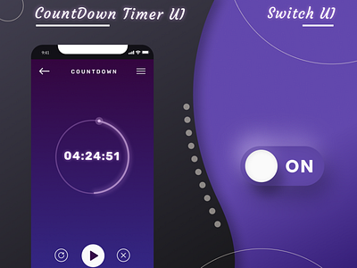 Day #014 & 015 :  Countdown timer UI & Switch UI