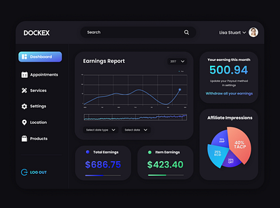 Day #018 : Analytics UI 100daysofui branding design graphic design icon illustration logo typography ui ux