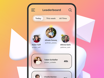 Day #019 : Leaderboard UI