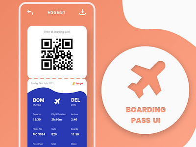 Day #024 : Boarding Pass UI