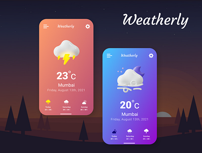 Day #037 : Weather App UI 100daysofui branding dailyui design designer graphic design icon illustration logo typography ui uidesign uiux ux uxdesign