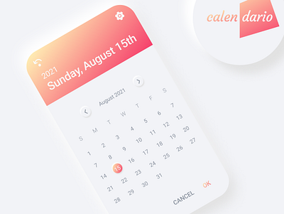 Day #038 : Calendar UI 100daysofui branding dailyui design designer designing figma graphic design icon illustration logo typography ui uidesign ux uxdesign