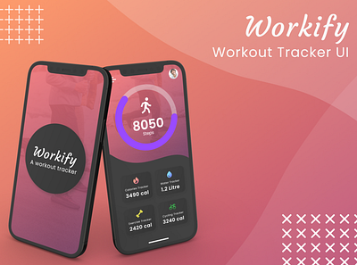 Day #041 : Workout Tracker UI 100daysofui branding design graphic design icon illustration logo typography ui ux