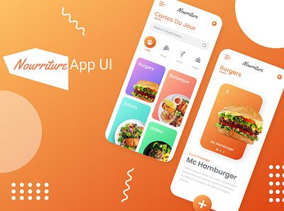 Day #043 : Food App UI 100daysofui branding design graphic design icon illustration logo typography ui ux