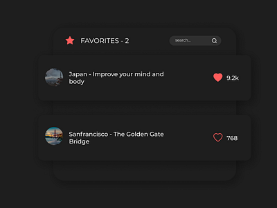 Day #044 : Favorites UI