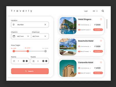 Day #067 : Hotel Booking UI 100daysofui 3d animation branding dailyui design figma graphic design icon illustration logo motion graphics typography ui ux