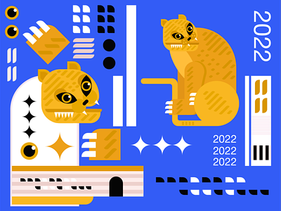 TIGER 2022 design graphic design illustration tiger 2022 typography vector персонаж