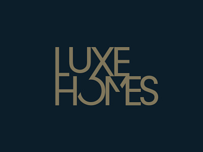 Luxe Homes brand branding design graphic design identity logo logo mark print