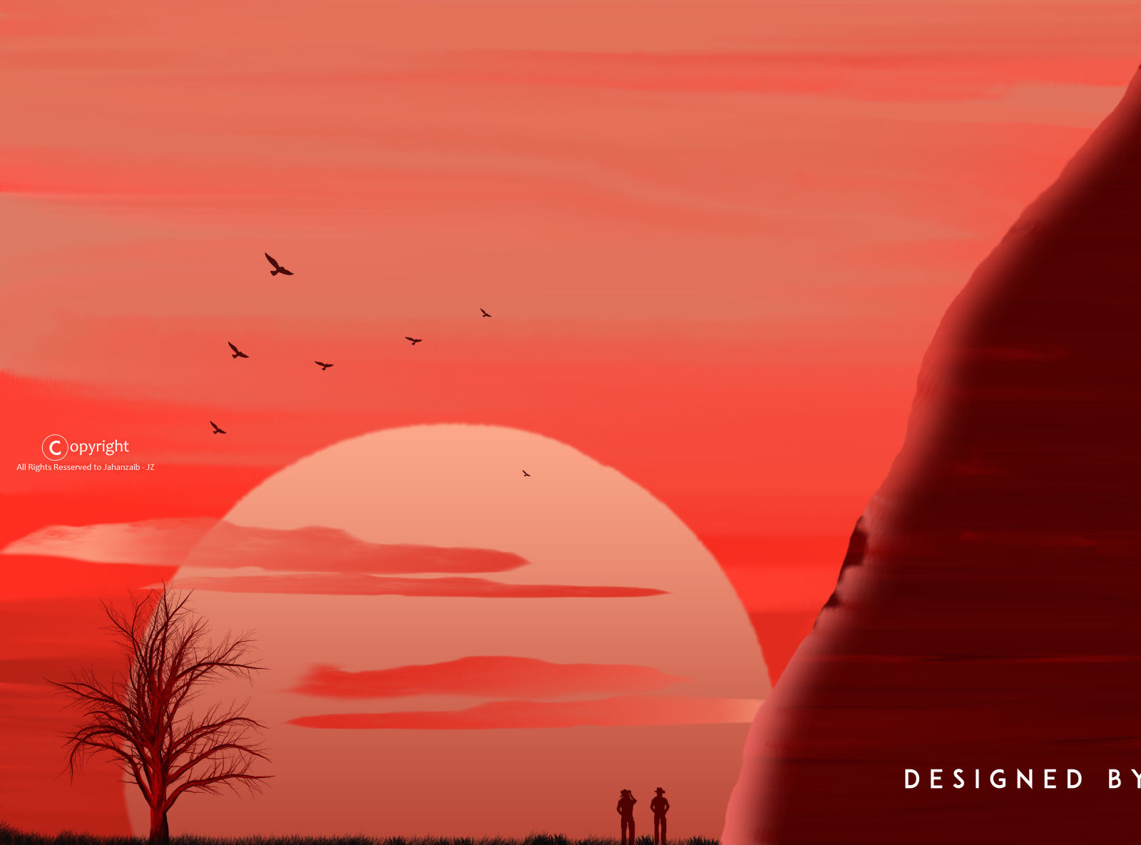 sunset digital art