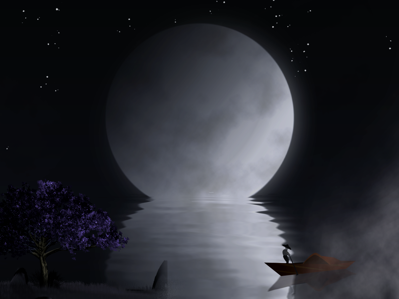 night moon paintings