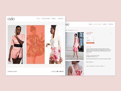 Ezie Web fashion website design